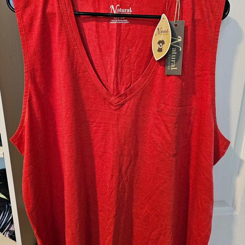 Natural Reflections "Molten Lava" Women's Tank Top 2X